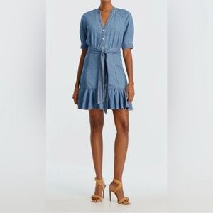 Veronica Beard Kanika Denim Minidress L